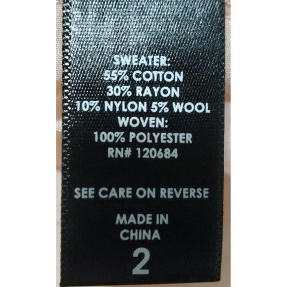 Torrid Soft Pink Pleated Chiffon Back Sweater 2X - Picture 12 of 12